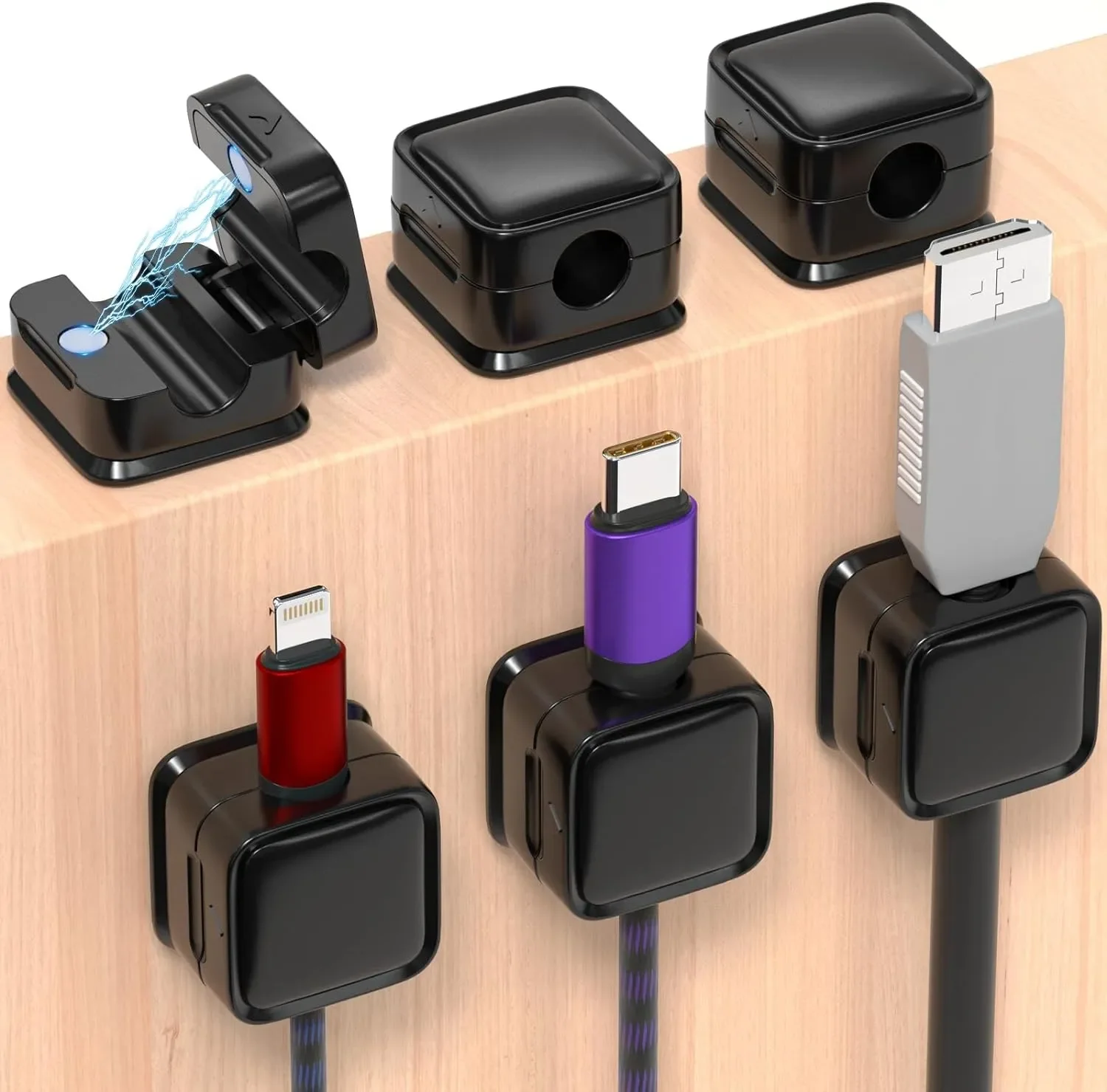 Cable Organizer - Мини-органайзер для кабелей, магнитный держатель, гладкий