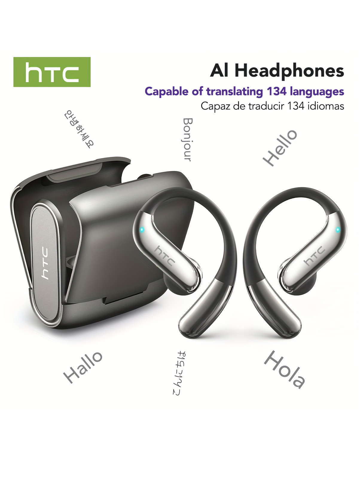 Bluetooth Speaker - Bluetooth-наушники с открытыми ушами HTC, 30-часовое