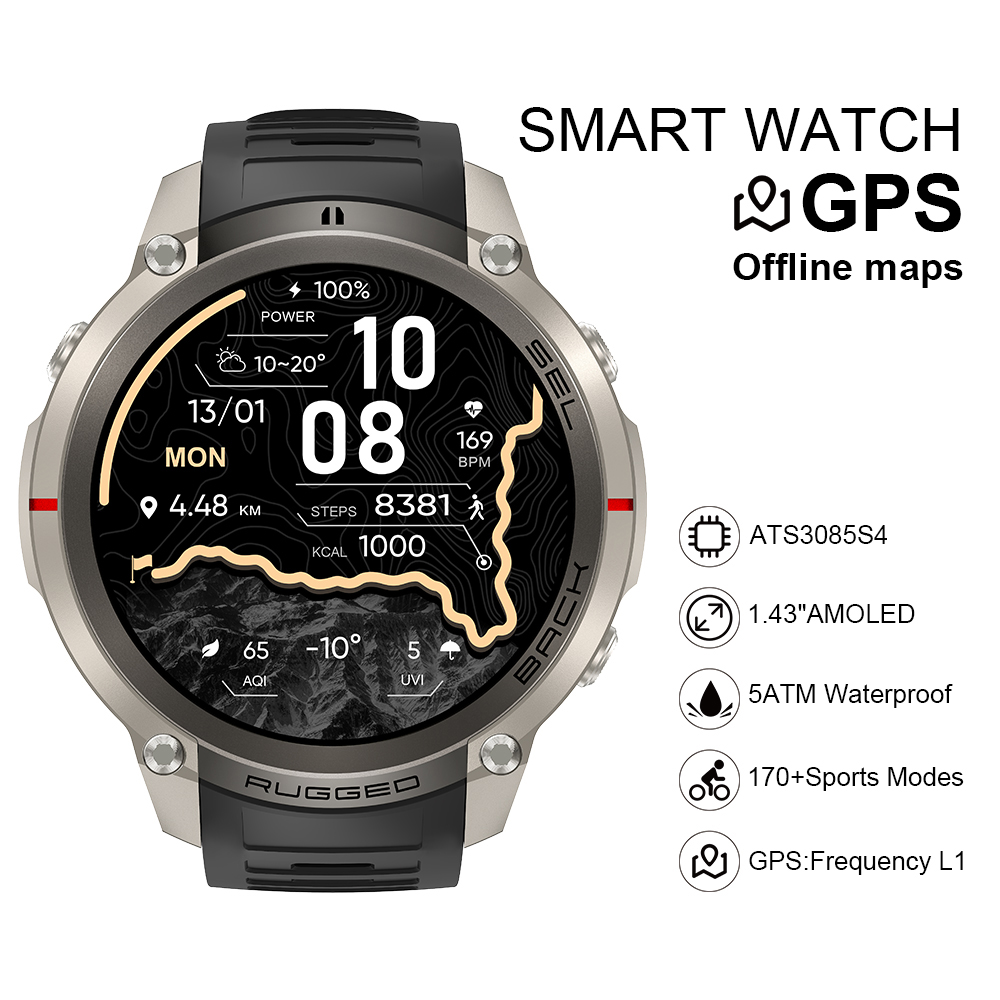 Smart Watch - Умные часы 2026 DM59 с офлайн-картой,